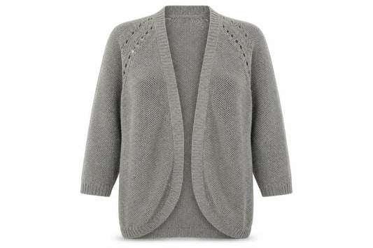H&M Womens Grey  Knit Cardigan Jumper Size XS