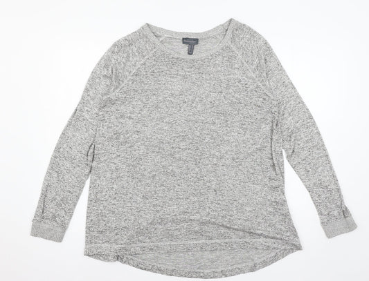 Modern Soul Womens Grey  Knit Pullover Jumper Size M
