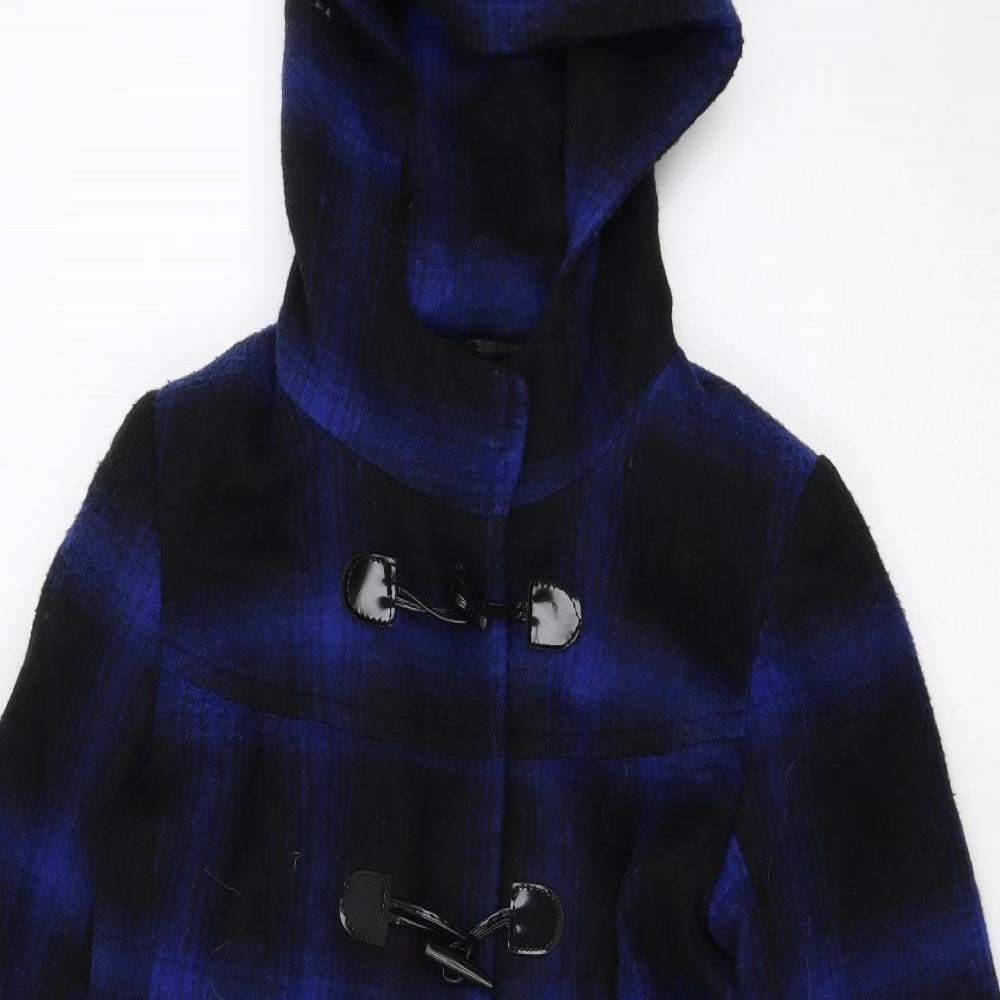 Be Beau Womens Black   Parka Coat Size 8