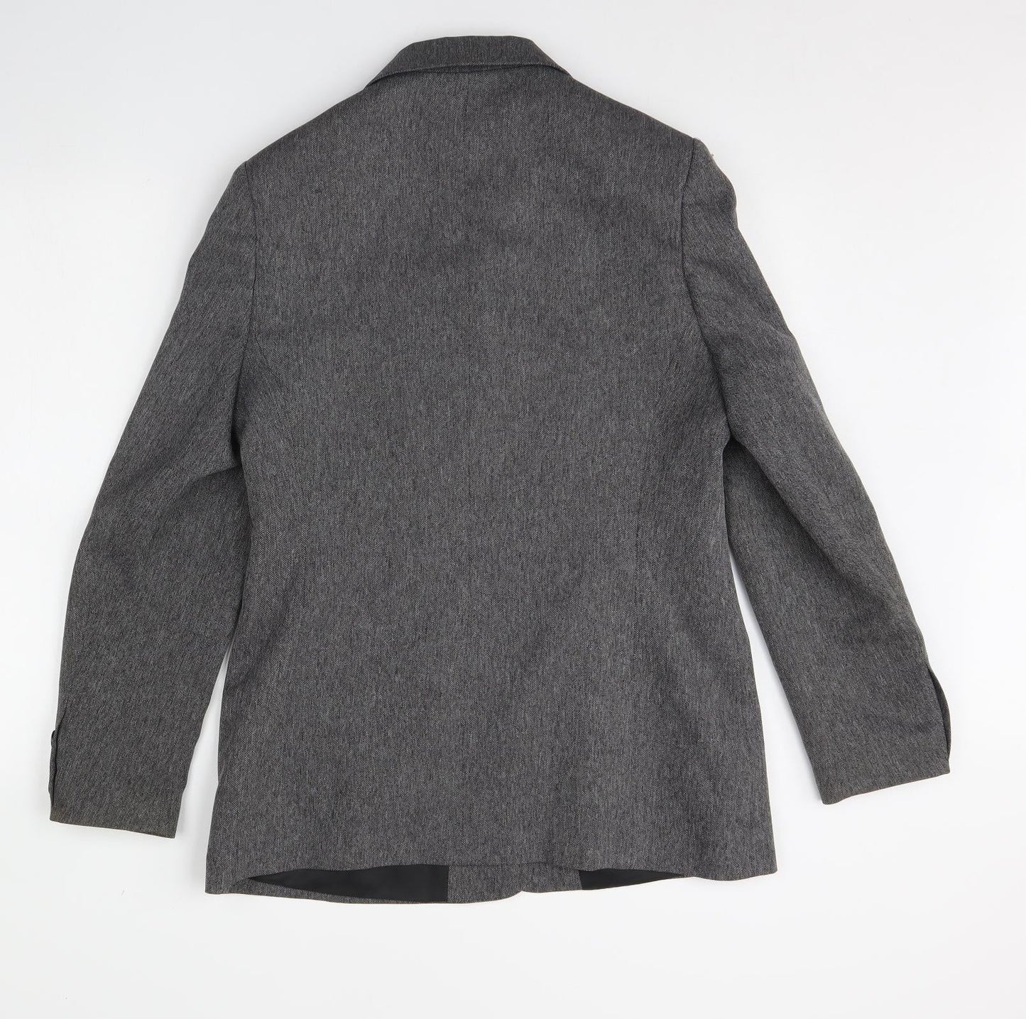 Debenhams Womens Grey   Jacket Blazer Size 12  - Shoulder Pads