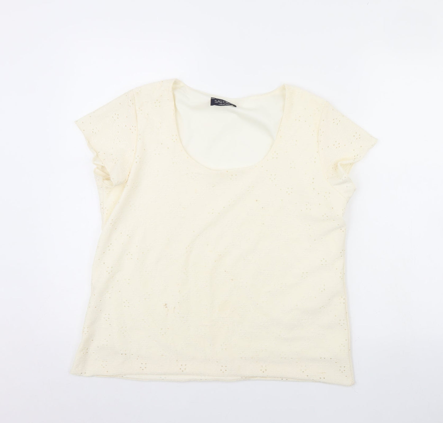 Saloos Womens Ivory   Basic Blouse Size M