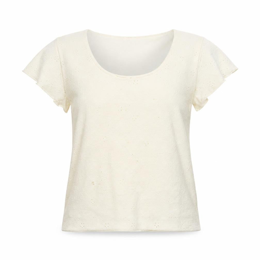 Saloos Womens Ivory   Basic Blouse Size M