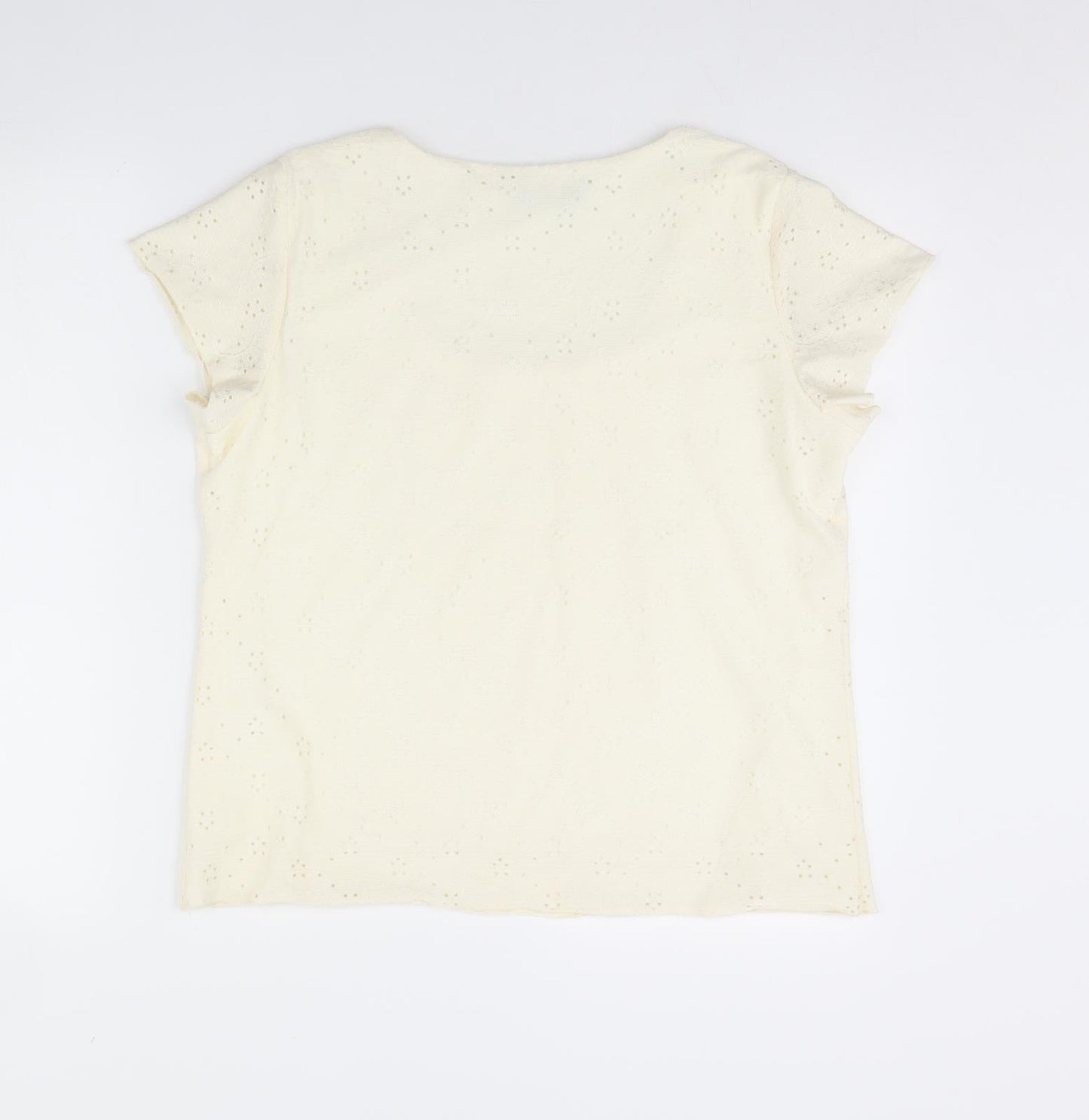 Saloos Womens Ivory   Basic Blouse Size M
