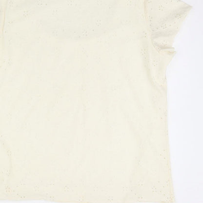 Saloos Womens Ivory   Basic Blouse Size M