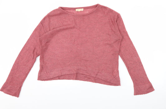 Angel Womens Pink   Pullover Jumper Size L