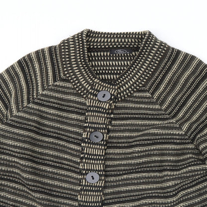 Bonmarché Womens Brown Striped Jacket Size XL