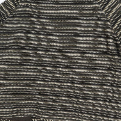 Bonmarché Womens Brown Striped Jacket Size XL