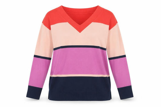 Principles Womens Blue Striped  Pullover Jumper Size 10