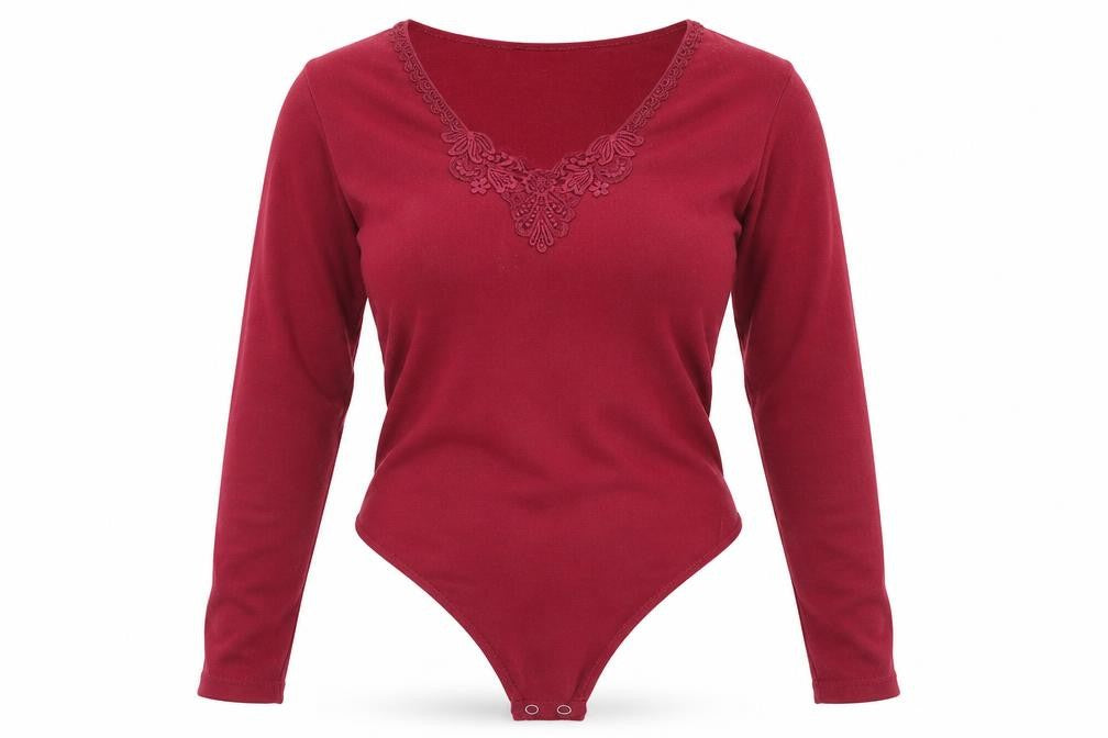 Para Womens Pink   Bodysuit One-Piece Size L