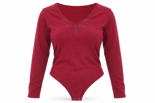 Para Womens Pink   Bodysuit One-Piece Size L