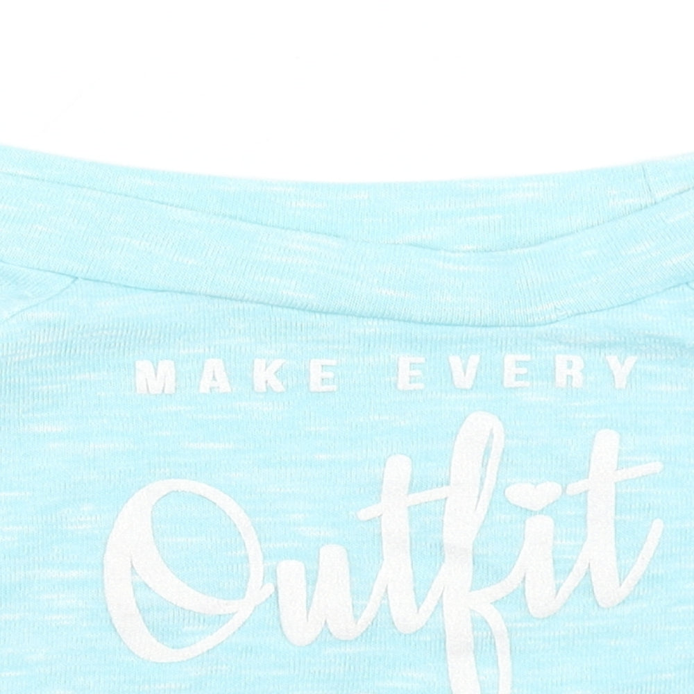 Boohoo Girls Blue   Pullover Sweatshirt Size 9-10 Years