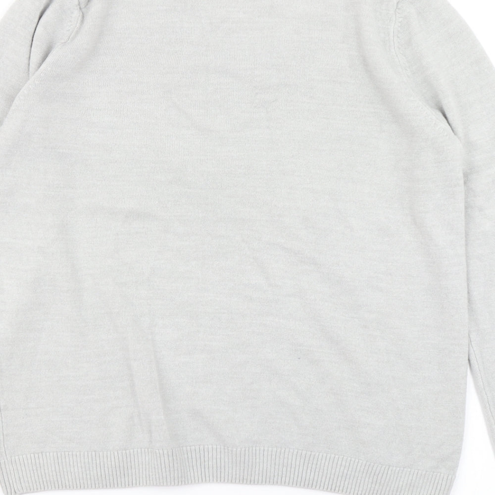 Classic Womens Grey  Knit Pullover Jumper Size 14