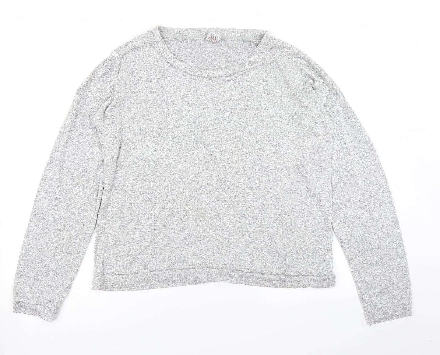 Avenue Womens Grey   Basic T-Shirt Size 16