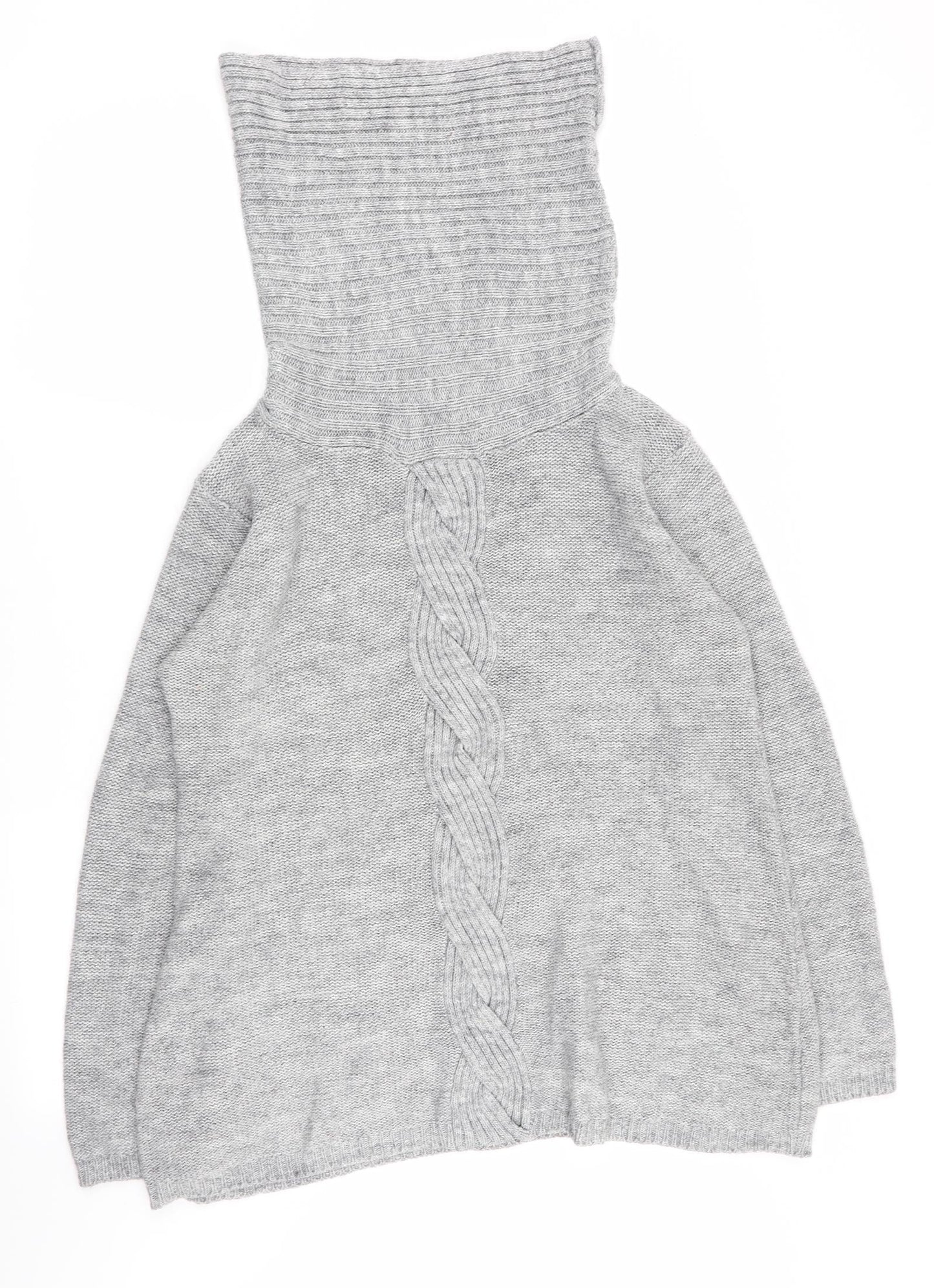 Elisabeth Scott Womens Grey  Rayon Pullover Jumper Size M