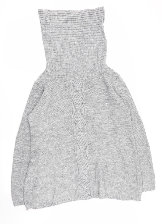 Elisabeth Scott Womens Grey  Rayon Pullover Jumper Size M
