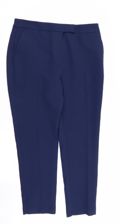 Very Womens Blue Trousers Size 14 L27 in