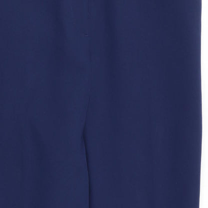 Very Womens Blue Trousers Size 14 L27 in