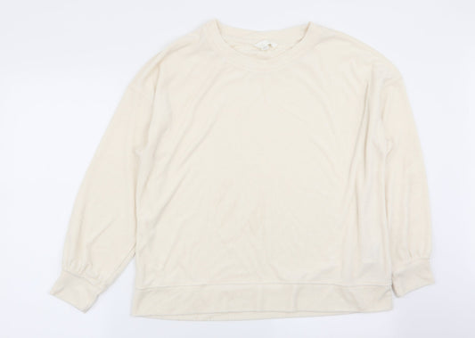 H&M Womens Ivory   Pullover Jumper Size 8