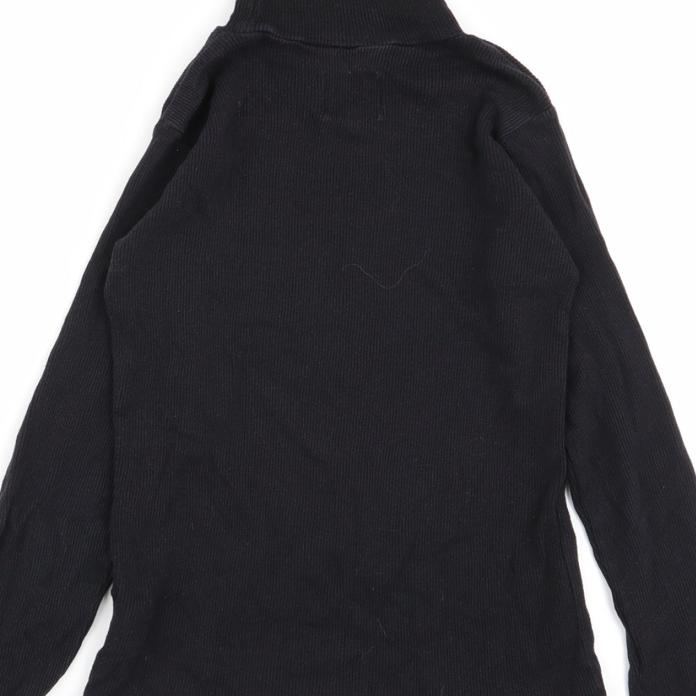 feva diva Girls Black   Basic T-Shirt Size 9-10 Years