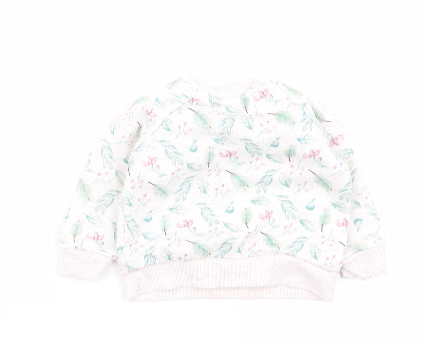 Primark Girls Multicoloured Floral  Pullover Jumper Size 3-6 Months
