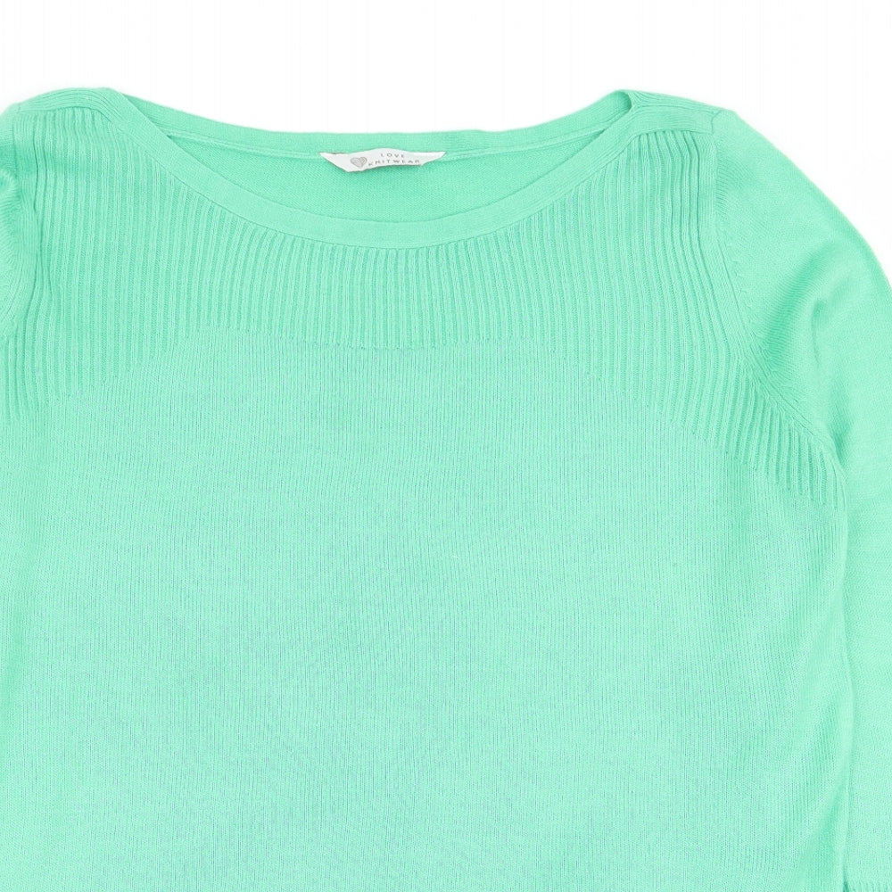 BHS Womens Green   Pullover Jumper Size 12