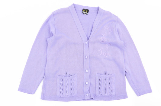 Florida Womens Purple   Cardigan Jumper Size M