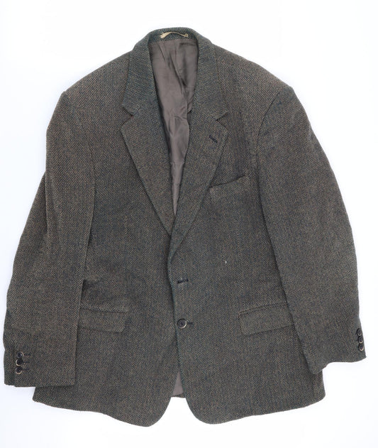 Brook Taverner Mens Multicoloured Geometric  Jacket Blazer Size 44