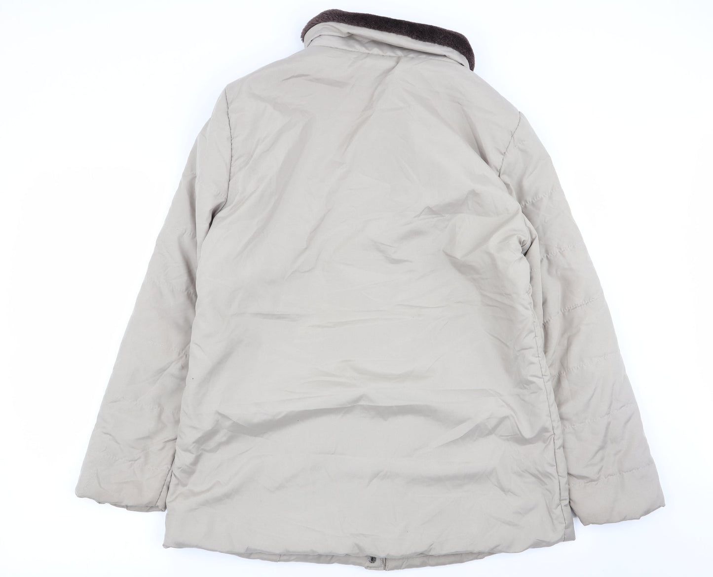 anne de lancay Womens Beige   Overcoat Coat Size S