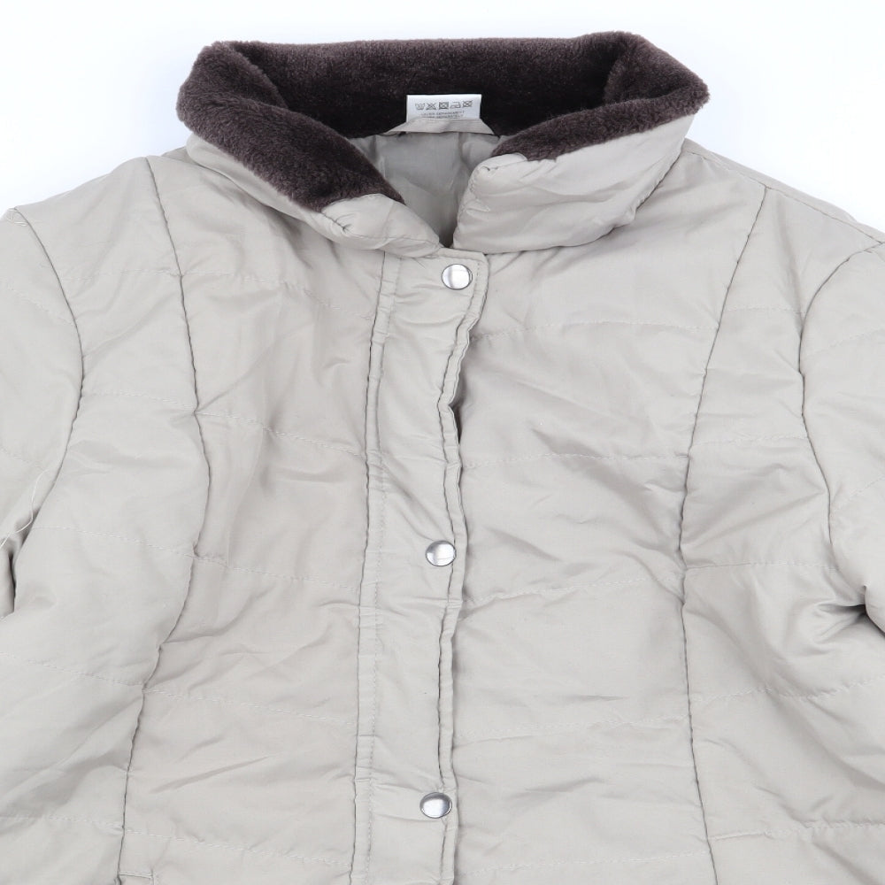anne de lancay Womens Beige   Overcoat Coat Size S