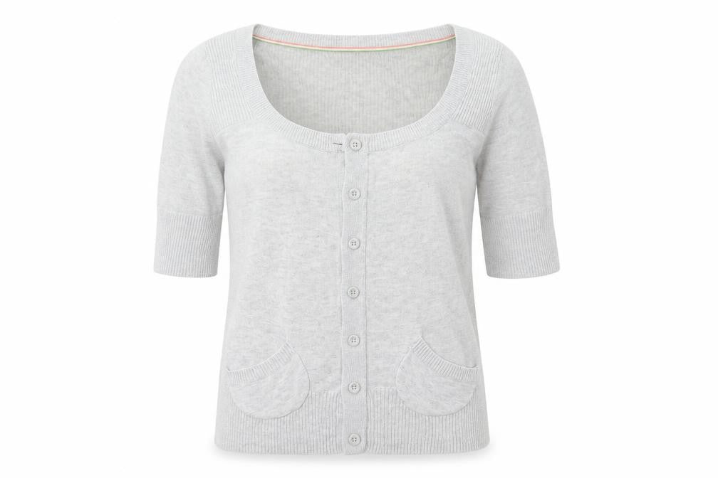 Papaya Womens Grey  Knit Cardigan Jumper Size 8