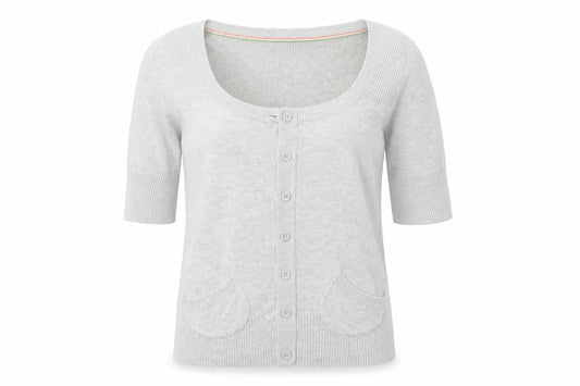 Papaya Womens Grey  Knit Cardigan Jumper Size 8