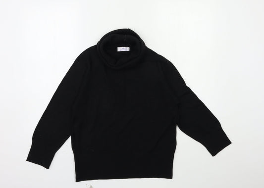 Essentials Womens Black  Knit Pullover Jumper Size 14