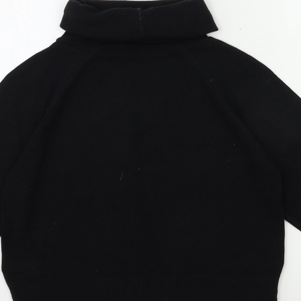 Essentials Womens Black  Knit Pullover Jumper Size 14
