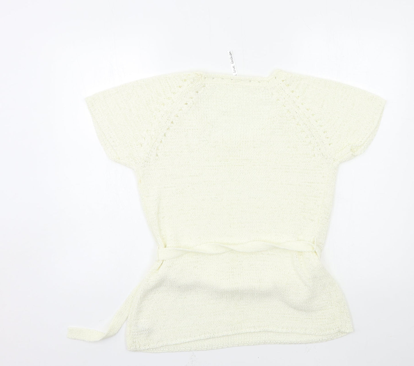 E-vie Womens White  Knit  Jumper Size 14