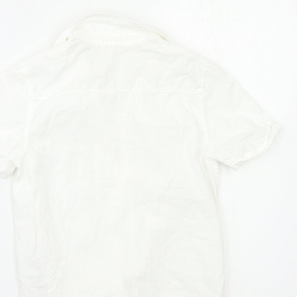 H&M Boys White   Basic Button-Up Size 8-9 Years