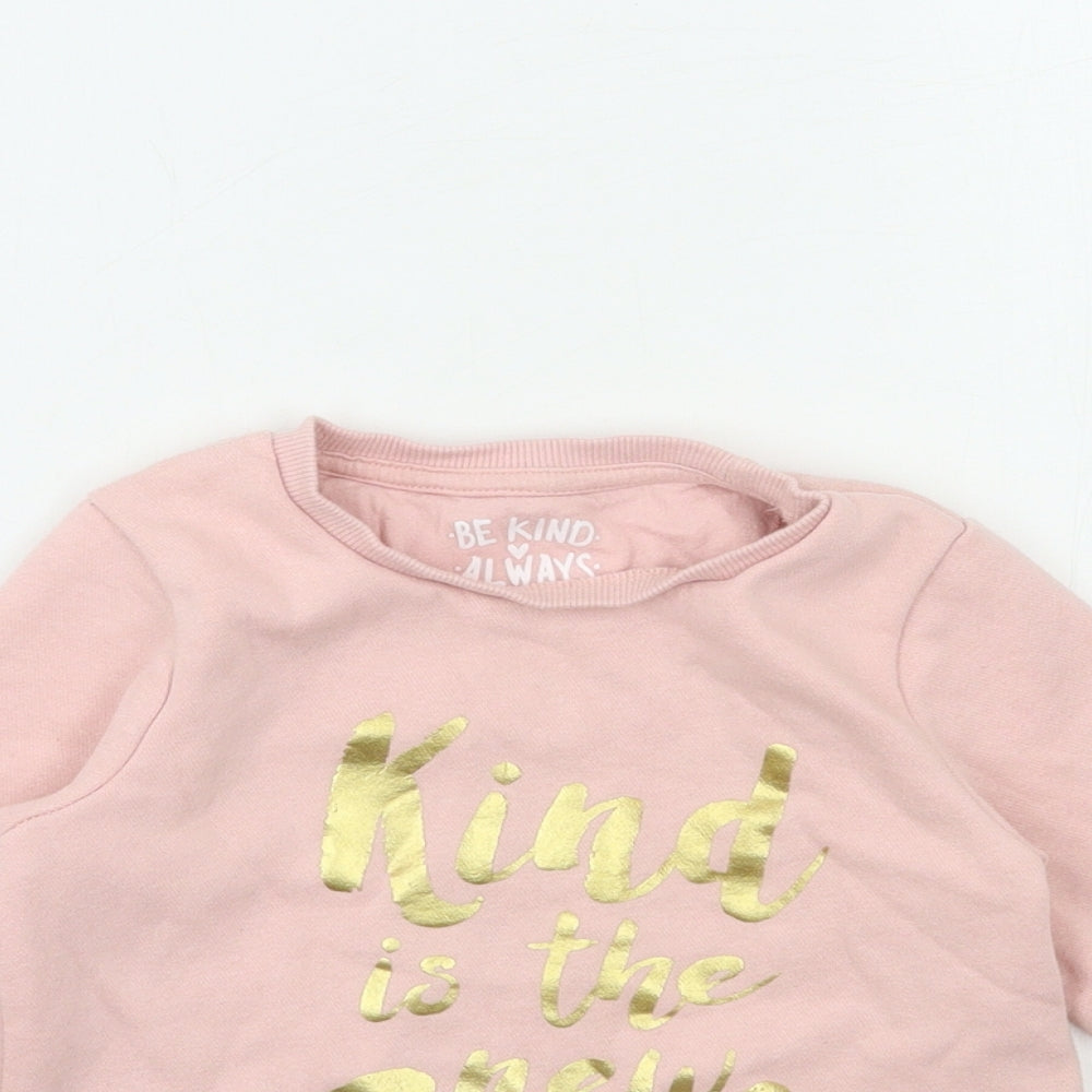 F&F Girls Pink   Pullover Sweatshirt Size 3-4 Years