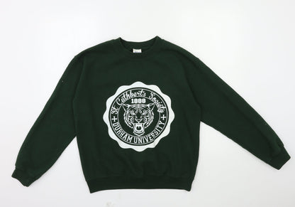 Preloved Gildan Womens Green   Pullover Sweatshirt Size S - Front