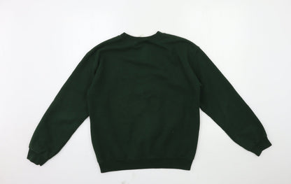 Preloved Gildan Womens Green   Pullover Sweatshirt Size S - Back