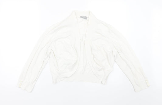 Wallis Womens White   Cape Jumper Size L