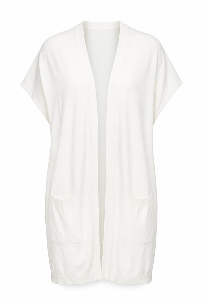 Capsule Womens White Cardigan Jumper Size 14