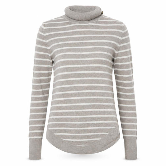 Warehouse Womens Brown Striped  Pullover Jumper Size 8