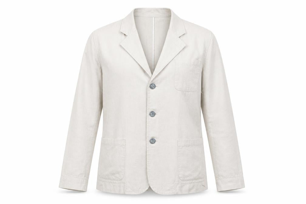 Kwan Womens Beige   Jacket Blazer Size L