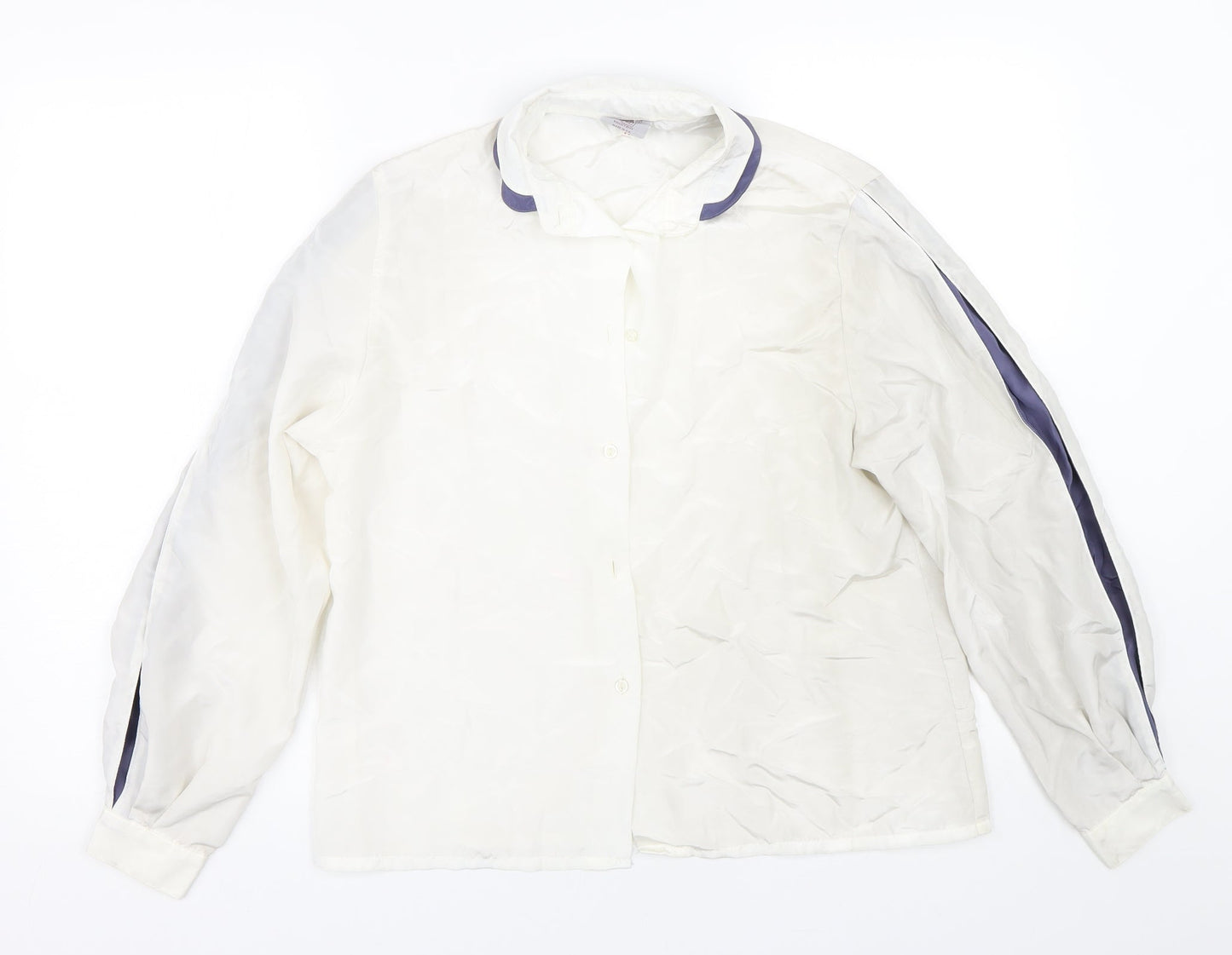 Kollecibles Womens White   Basic Button-Up Size 14