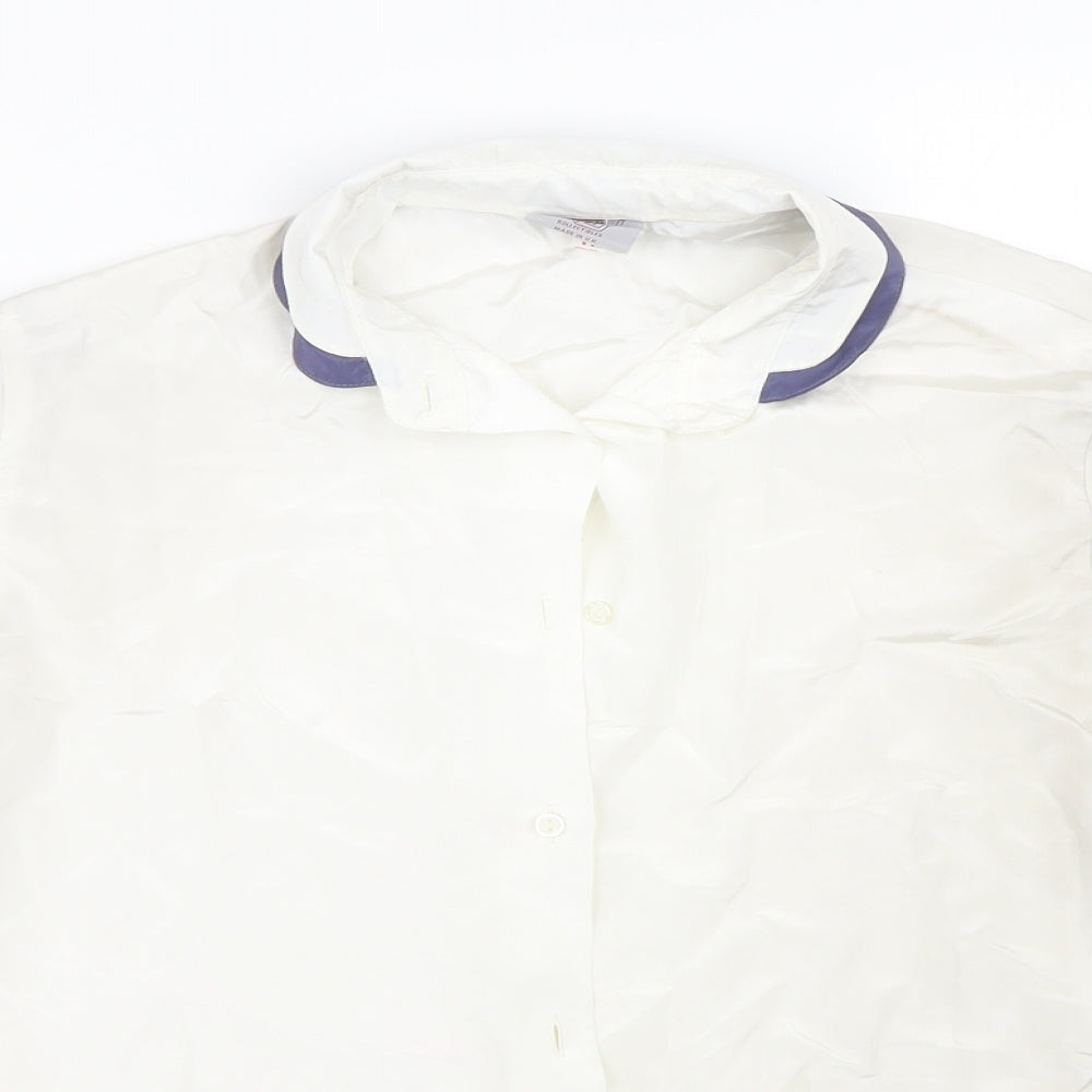 Kollecibles Womens White   Basic Button-Up Size 14