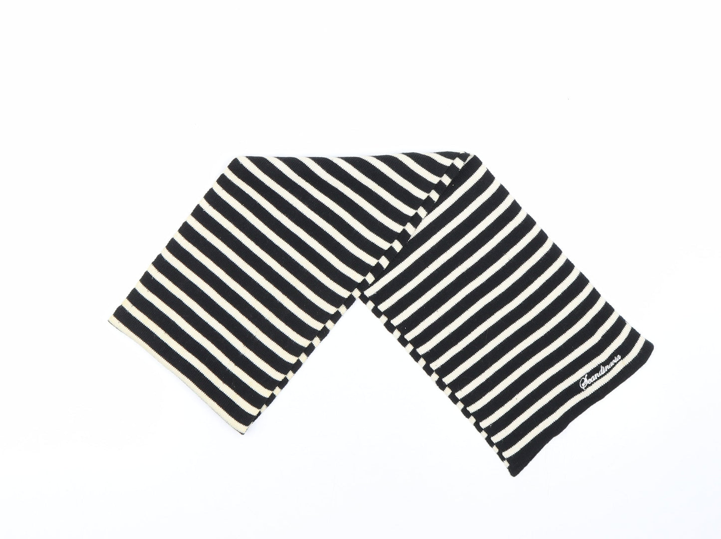 4You Womens Black Striped   Scarf