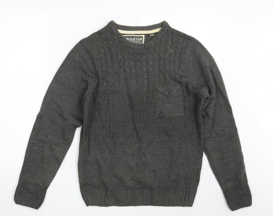 Soulstar Mens Grey   Pullover Jumper Size M