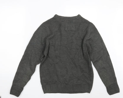 Soulstar Mens Grey   Pullover Jumper Size M