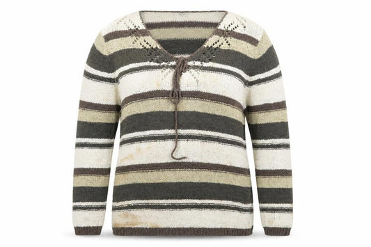 Papaya Womens Multicoloured Striped  Pullover Jumper Size 16
