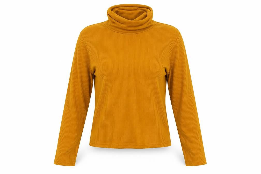 SheIn Womens Yellow  Rayon Pullover Sweatshirt Size L