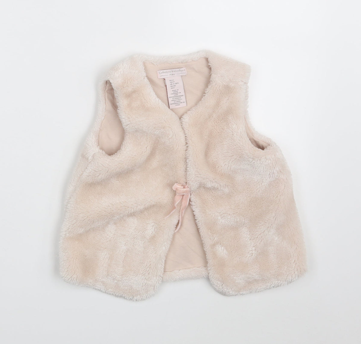 Catherine Malandrino Girls Pink   Gilet Jacket Size 4 Years